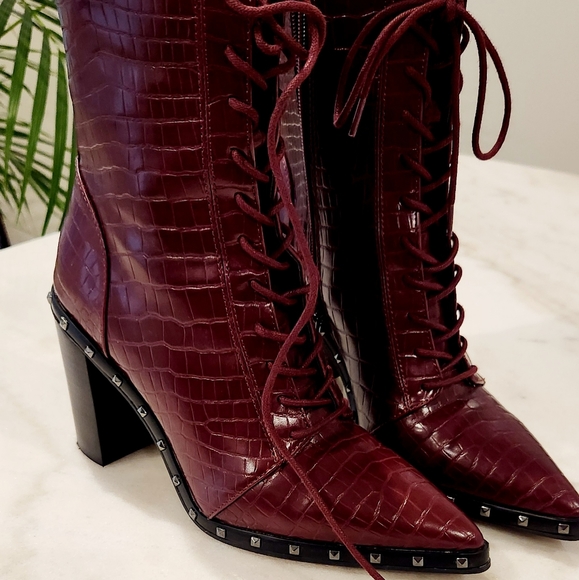 Block Heel Ankle Boots - Picture 2 of 6